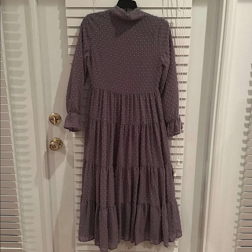 Dainty Jewells Lavender Long Sleeve Dress - Picture 4 of 6